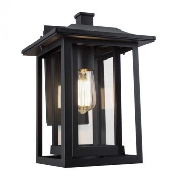 Brightstar L518 BLACK Down Facing Aluminium with Clear Glass