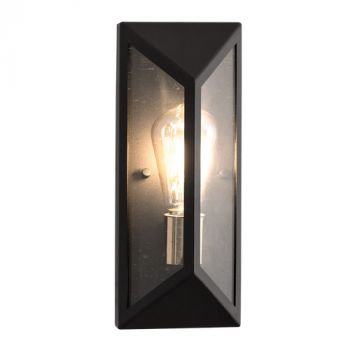 Brightstar L524 BLACK Metal and Clear Speckled Glass, IP54