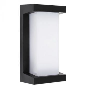 Brightstar L559 BLACK 18W Plastic Base with Opal PC Cover IP65 Outdoor Wall Light Black