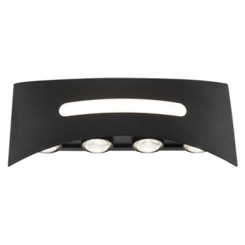 Brightstar L564 BLACK 11W Die Cast Aluminium Up and Down Facing IP65 Outdoor Wall Light Black
