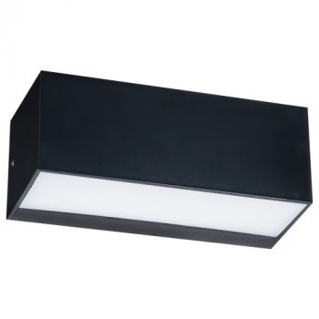 Brightstar L566 BLACK LED 12W Up and Down Facing Fitting with White PC Cover IP65