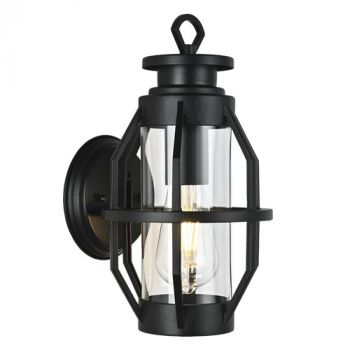 Brightstar L571 BLACK Aluminium and Clear Glass IP44