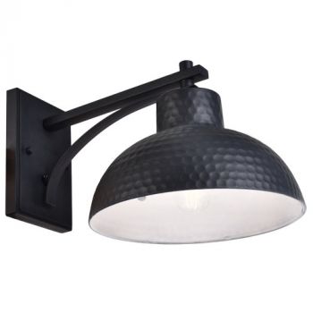Brightstar L586 BLACK Metal Aluminium and Clear Glass IP54 Outdoor Wall Light Black
