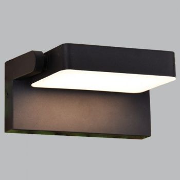 Brightstar L587 BLACK LED 20W Metal with Opal Acrylic Cover IP54 CCT Outdoor Wall Light Black