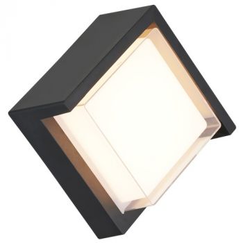 Brightstar L591 BLACK 10W LED Plastic Base with PC Opal Inner Cover and Clear Outer Cover IP65 Black