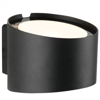 Brightstar L621 BLACK 2 x 5W LED CCT Up and Down Facing Die Cast Aluminium with Clear Glass Cover