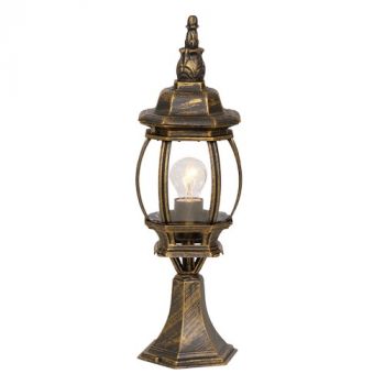 Brightstar L8083 BK/GD, L8083 BLACK Rounded Belly Head Lantern Light (Multiple Colours/Finishes)