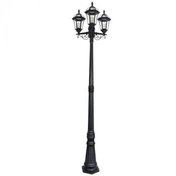 Brightstar LFL037 BLACK 6 Panel Polypropylene Base with Clear PC IP44