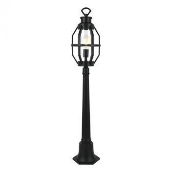 Brightstar LFL038 BLACK Aluminium and Clear Glass IP44