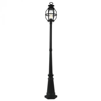 Brightstar LFL039 BLACK Aluminium and Clear Glass IP44