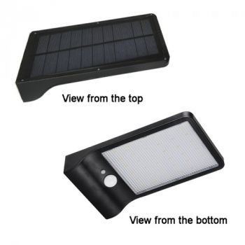 Brightstar LS022 MATT BLACK PC Outdoor LED Solar Light with Sensor IP65