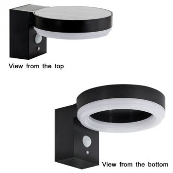 BrightStar LS023 MATT BK Outdoor Solar LED Sensor Wall Lamp