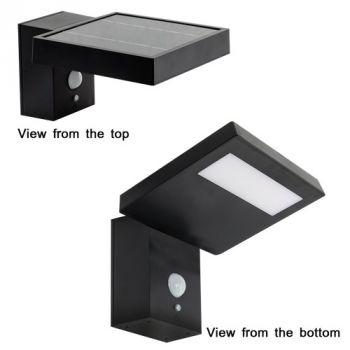 BrightStar LS026 MATT BK Outdoor Solar LED Sensor Wall Lamp