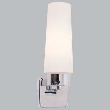 Brightstar ML030 CHR Polished Chrome Wall Bracket with Sealed White Glass