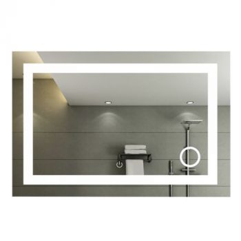 Brightstar ML051 LED Rectangular Mirror with On / Off Mirror Touch Switch and 3 x Magnifier
