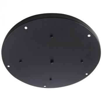 Brightstar PART032 450mm 5 Light Matt Black Ceiling Cup