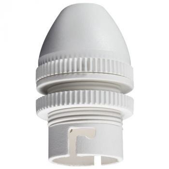 Brightstar PART106 BC White Plastic Lampholder with Ring