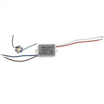 Brightstar PART650 1W LED COB with 450mm Wire and LED Driver