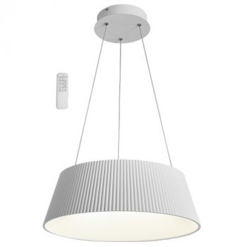 Brightstar PEN026 WHITE Metal and Acrylic LED Pendant with Remote Control White