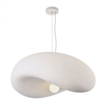 Brightstar PEN035 WHITE Metal and Foam Pendant E27 500mm White