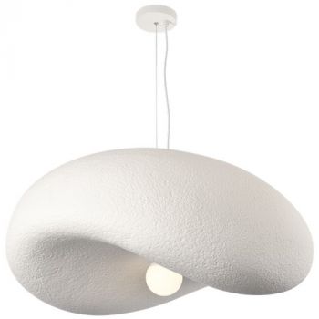 Brightstar PEN037 WHITE Metal and Foam Pendant E27 700mm White