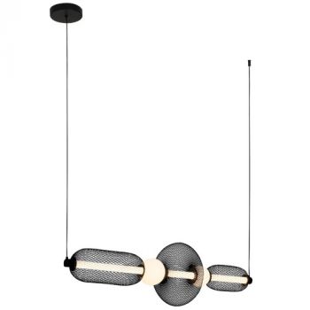 Brightstar PEN150 SAND BLACK Iron and Acrylic 16W LED 3CCT Pendant Sand Black