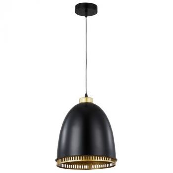 BrightStar PEN235 BLACK Iron Pendant with Black Cord