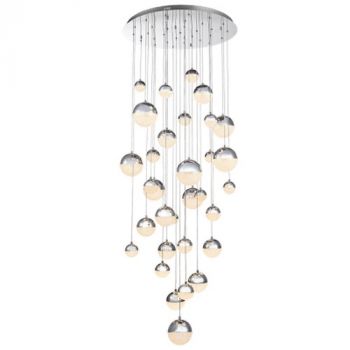 Brightstar PEN248/32 CHROME Stainless Steel and Acrylic Pendant Chrome