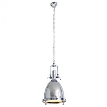 Brightstar PEN263 CHR Polished Steel and Glass Pendant