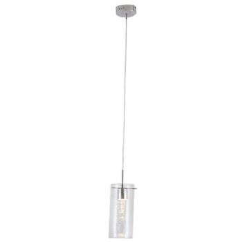 Brightstar PEN280/1 CRYSTAL Polished Chrome LED Pendant with Clear Glass and Crystals