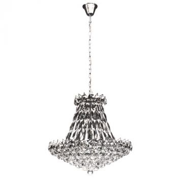 Brightstar PEN297 CRYSTAL Polished Chrome and Crystal Pendant