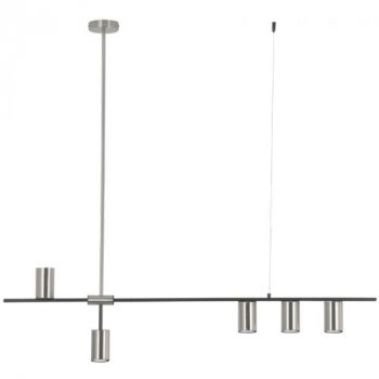 Brightstar PEN461/5 SATIN Black and Satin Metal Pendant