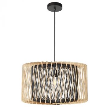 BrightStar PEN514 BAMBOO Metal and Bamboo Pendant 1 x 11W ES (LED or CFL only) Bamboo