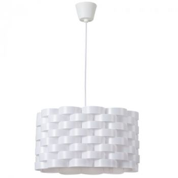 Brightstar PEN518 WHITE Oval Acrylic and PP Pendant - 1 x 35W ES(LED or CFL only)