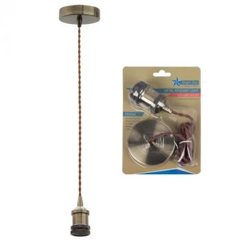 Brightstar PEN542 ANTIQUE Antique Bronze Cord Pendant