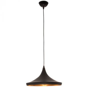 Brightstar PEN545 BK/GD Metal Pendant with Gold Inner