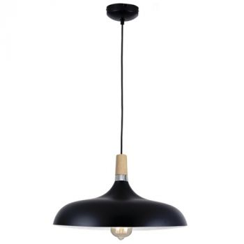 Brightstar PEN556 BLACK Metal and Wood Pendant Black