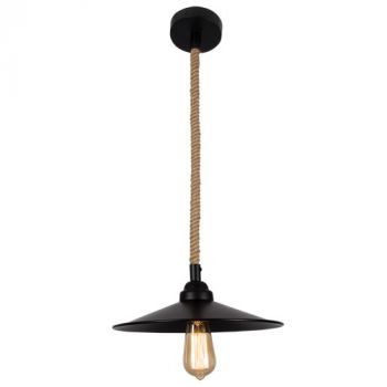 Brightstar PEN586 BLACK Metal Pendant with Rope