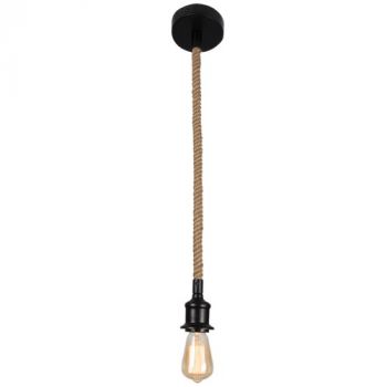Brightstar PEN587 BLACK Metal Pendant with Rope