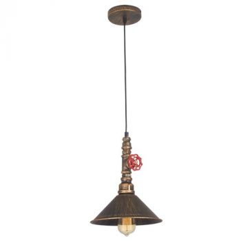Brightstar PEN725/1 BK/GD Aluminium Pendant