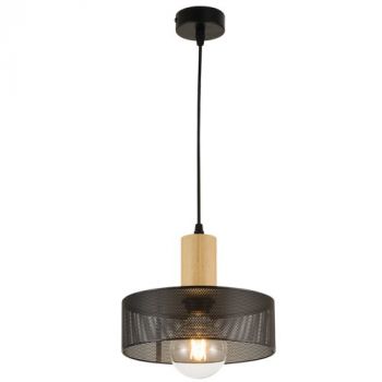 Brightstar PEN837 BLACK Metal and Wood Pendant