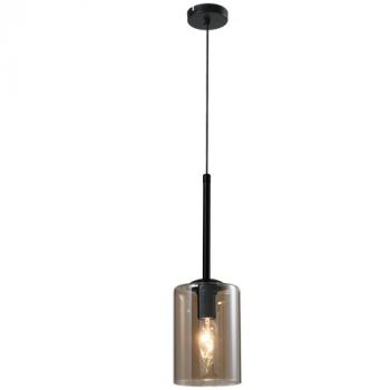 Brightstar PEN850/1 AMBER Metal Pendant with Amber Glass