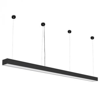 Brightstar PEN867/72 BLACK 72W LED Suspended or Surface Mount LED Panel IP20 Matt Black