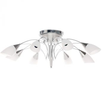 Brightstar PEN9042/8 SATIN Satin Chrome Flush Mount