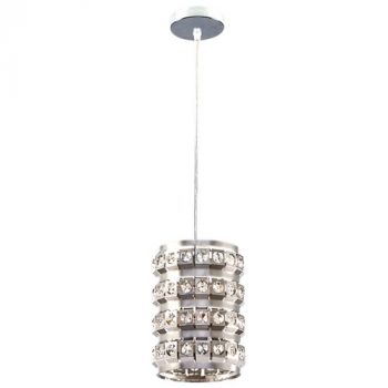 Brightstar PEN908 CHROME Polished Stainless Steel Pendant with Acrylic Crystals