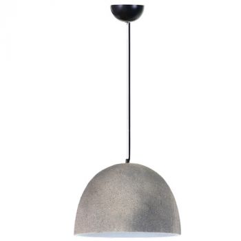 Brightstar PEN929 GREY Metal Pendant with Ceramic Shade Grey
