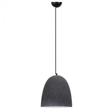 Brightstar PEN932 BLACK Metal Pendant with Ceramic Shade Black