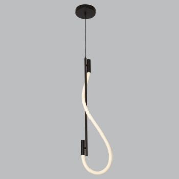 Brightstar PEN951 LED 9W LED Metal and Acrylic Pendant with Flexible Woven Tubing