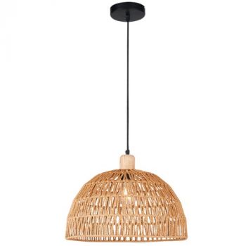 Brightstar PEN957 STRING Metal Wood and String Pendant