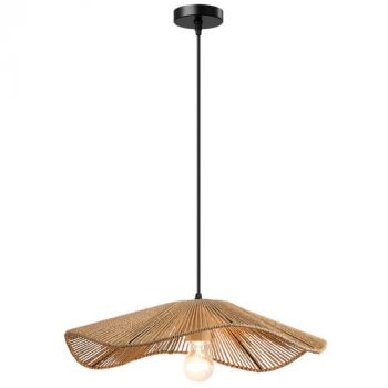 Brightstar PEN958 STRING Metal and Paper String Pendant with Wood Lampholder